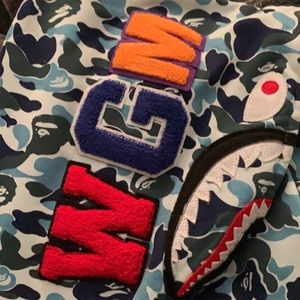 Light blue BAPE HOODIE (AUTHENTIC) size XXL